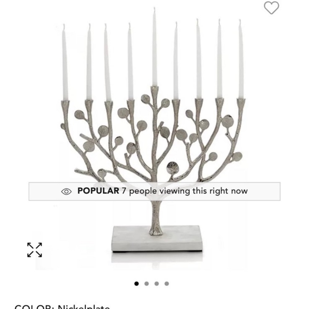 Never used bud no tags 
 Michael Aram
Botanical Leaf Menorah